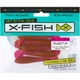 Силікон X-Fish Guddi Fat 3" Lox Rose Red & Black Flake (5шт/уп) - зображення 2