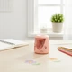 Стругачка для олівців з контейнером для стружки акумуляторна USB-наклейки тримач для олівців Рожевий (28911) - зображення 6