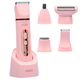 Эпилятор аккумуляторный VGR 5 в 1 V-763 PINK, 5 насадок, 2 скорости, влагозащита - изображение 1
