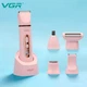 Эпилятор аккумуляторный VGR 5 в 1 V-763 PINK, 5 насадок, 2 скорости, влагозащита - изображение 4