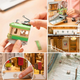 Конструктор 3D DIY Robotime Rolife Sakura Densya TGB01 з сакурою та трамваєм(PP_920B728B1F68) - зображення 6