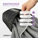 Спортивний рушник EasyFit RoyalWing 140×60 см з мікрофібри, швидковисихаючий рушник для спортзалу, басейну, Сірий (EF-8503a-1) - зображення 3