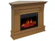 Каминокомплект угловой ArtiFlame Albion Corner AF23S светлый дуб эффект мерцающих дров со звуком и обогревом - изображение 2