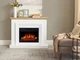 Каминокомплект ArtiFlame Marbelya AF23S белый эффект живого пламени со звуком и обогревом - изображение 6