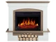 Каминокомплект ArtiFlame Woodley AF23S белый дуб серый эффект живого пламени со звуком и обогревом - изображение 1