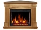 Каминокомплект универсальный ArtiFlame Boston AF28S светлый дуб 3D эффект живого огня со звуком и обогревом - изображение 1