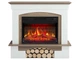 Каминокомплект ArtiFlame Woodley AF23BS белый дуб серый эффект живого пламени со звуком и обогревом - изображение 1