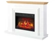 Каминокомплект ArtiFlame Marbelya AF23BS белый эффект живого пламени со звуком и обогревом - изображение 3
