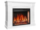 Каминокомплект ArtiFlame Boston AF28S белый 3D эффект живого пламени и тления поленьев со звуком и обогревом - изображение 2