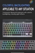 Беспроводной комплект клавиатура и мышь Cyberpunk Style бесшумный набор Bluetooth/2.4 ГГц с RGB-подсветкой Black - изображение 8
