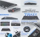 Беспроводной комплект клавиатура и мышь Cyberpunk Style бесшумный набор Bluetooth/2.4 ГГц с RGB-подсветкой Black - изображение 13