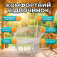 Подвесное кресло-гамак Bonro B-092 120 кг для балкона садовая бразильская качель 60 см ширина кольцо бежевое - изображение 2
