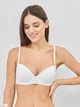 Бюстгальтер с Push-up бесшовный brabrabra 076С 80A Белый (6907207937877) - изображение 1