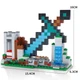 Конструктор Minecraft Большой алмазный меч с башней фигурками героев Крипером скелетом и свинкой 359 деталей Майнкрафт My World - изображение 3