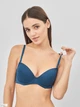 Бюстгальтер с Push-up бесшовный brabrabra 076С 75C Аквамарин (6907207946688) - изображение 1