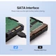 Кабель передачі даних SATA 3 Data Cable 0.5m 90° corner US217 Black Ugreen - зображення 7