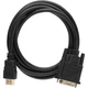 Кабель мультимедійний HDMI M to DVI M 1.8m 24+1pin Dynamode - зображення 2