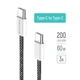 Дата кабель USB-C to USB-C 2.0m (PDF Fast Charging 60W) 3.0А black ColorWay - зображення 4