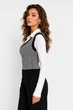 Кофта жіноча білого кольору з принтом Fashion розмір 42-44 (217602) - зображення 2