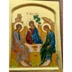Писаная греческая икона Святая Троица (Ветхозаватная) 21×27 см - изображение 6