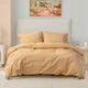 Комплект постільної білизни Lotus Home 120113842 Євро Перкаль Жовтий - изображение 2