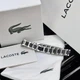 Браслет мужской Lacoste черный с серебристым - изображение 1