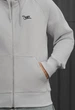 Худи мужское стаф светло-серое с логотипом на молнии Staff light gray logo zip L (400893) - изображение 3