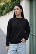 Свитшот Женский Стаф Чёрный Универсальный Базовый Staff Zy Black L (400892) - изображение 1