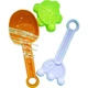 Набір іграшок Fisher-Price Beach, 6 штук, дитячі іграшки для гри в пісок та воду з лопаткою, подарунок на день народження - зображення 2