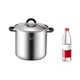 Кастрюля MAXCOOK MCT4893 из нержавеющей стали 304 с двойным дном для газа и индукции, 30 см - изображение 3