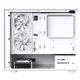 Корпус PADO W6 White MESH Mesh Cooling Case (поддерживает материнские платы MATX, боковые панели из стекла, передняя панель из стальной сетки, независимый отсек для блока питания, пылевой фильтр, поддерживает видеокарты 4080) белый - изображение 9