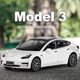 Heimanba Tesla Model S: масштабна модель автомобіля 1/24 білого кольору для хлопчиків та дівчаток, колекційна демонстраційна деталь, подарунок, білий - зображення 4