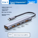 Хаб-док-станція Youlianxing Type-C 3.2 Gen2, 4 порти USB, 10 Гбіт/с, для ноутбуків - зображення 7