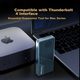 FANXIANG M.2 NVMe портативный корпус для жесткого диска, совместимый с USB4, Thunderbolt 4/3, скорость 40 Гбит/с, подходит для Mac Mini, ноутбуков, SSD, внешний корпус MP400 - изображение 7