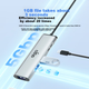 USB-хаб Aigo H02-AC Type-C на USB 3.0 металлический, кабель 0.25 м - изображение 5