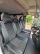 Універсальні чохли на сидіння для Citroen Jumpy (Сітроєн Джампі) I 1995-2007 (1+2), шкіра та алькантара, чорні з сірою ниткою - зображення 2