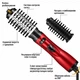 Фен стайлер з обертальною щіткою Air Styler YX-018 з 2 насадками для сушіння волосся випрямлення, хвиль і кучерів 900-1200 Вт (00420) - зображення 4