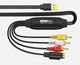USB карта/плата видео захвата конвертер оцифровка c кассеты устройство для захвата и записи видео тюльпаны S-Video RCA -> USB 1080p Черный - изображение 3