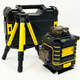 Лазерный уровень Laser Level 4D16 (Желтый) в кейсе с треногой - изображение 3