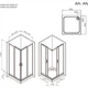 Душова кабіна AM.PM Gem Square Slide W90UG-403-9090MT 90x90 см, прозоре скло, профіль матовий хром - изображение 3