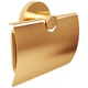 Тримач туалетного паперу з кришкою Devit Flow DFL40000618BG, колір Brushed Gold PVD - зображення 2