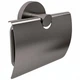 Тримач туалетного паперу з кришкою Devit Flow DFL40000618GM, колір Gun Metal PVD - зображення 2