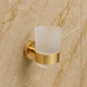 Склянка з тримачем Devit Flow DFL21010401BG, колір Brushed Gold PVD - зображення 1