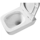 Унітаз підвісний Devit Grid DGR0760111W безобідковий з кришкою soft-close та Vortex Flush, білий - изображение 9