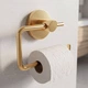 Тримач туалетного паперу без кришки Devit Flow DFL41000601BG, колір Brushed Gold PVD - зображення 1