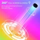 RGB светильник 360° для гейминга и декора, с музыкальной синхронизацией и APP-управлением — YAMYONE 42 см - изображение 2