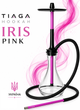 Кальян Tiaga Hookah IRIS Pink 60см розовый из нержавеющей стали с диффузором на уплотнителе - изображение 2