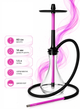Кальян Tiaga Hookah IRIS Pink 60см розовый из нержавеющей стали с диффузором на уплотнителе - изображение 4