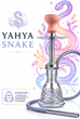Кальян Yahya Snake 43см серебристый с диффузором полный комплект Яхья снейк компактный - изображение 1
