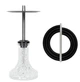 Кальян Storm Mini Cristal Glass Light Black компактный из нержавейки 41см на уплотнителе в полной комплектации - изображение 8
